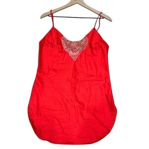 SABRINA for MERVYNS Red Very Sexy Lace Chemise Slip Nightgown Going Out Medium